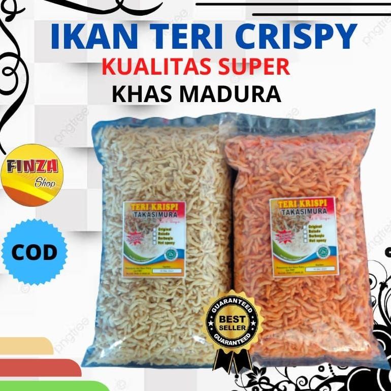 

ikan Teri Crispy krispi madura kiloan 1kg super originalbaladobarbequpedasjagung bakar makanan ringan