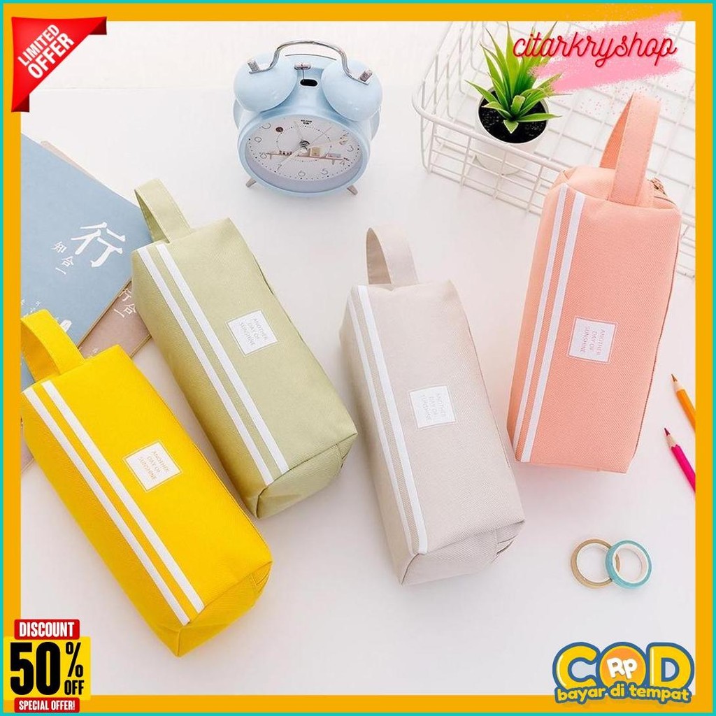 

Gbi - Kotak Pensil Dan Stationery Dual Zipper Dompet Pensil 2 Pouch Tempat Alat Tulis Perlengkapan Sekolah Dua Sisi Resleting Terlengkap Dan Termurah