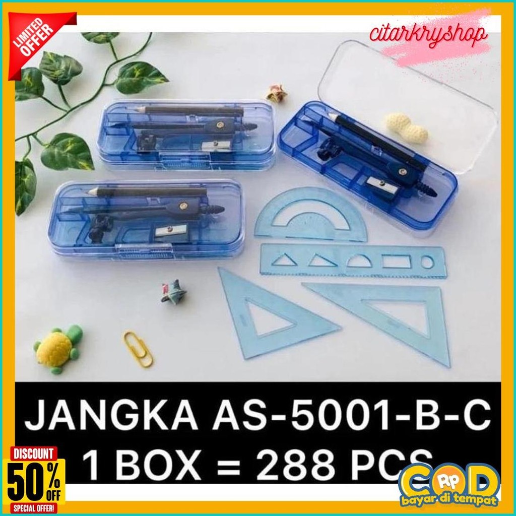 

Jangka Set Penggaris Lengkap A119 Jangka Sekolah Math Flash Sale! Diskon Hingga 70%