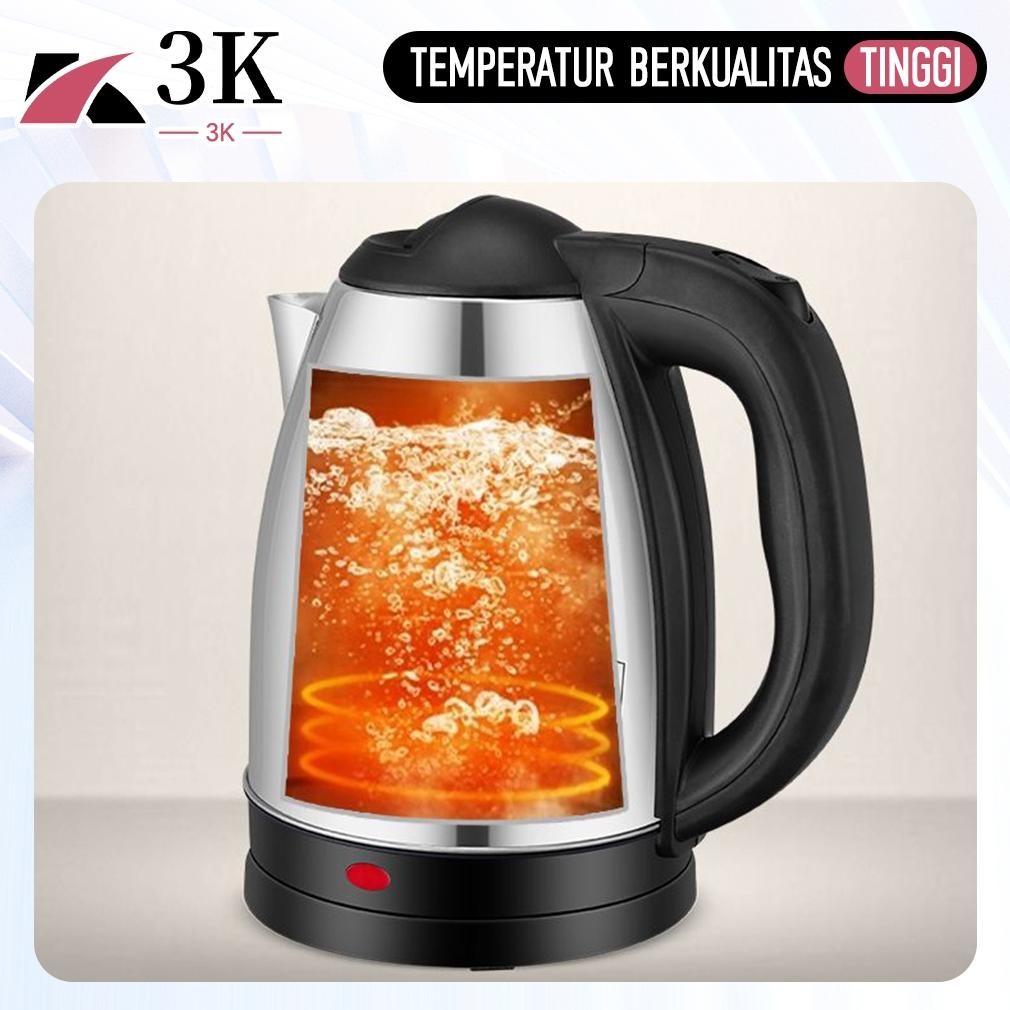 Hot - (3K Surabaya) Pemanas Air Teko Listrik 2 Liter / Fast Electric Kettle 2L / Teko Listrik Tahan 