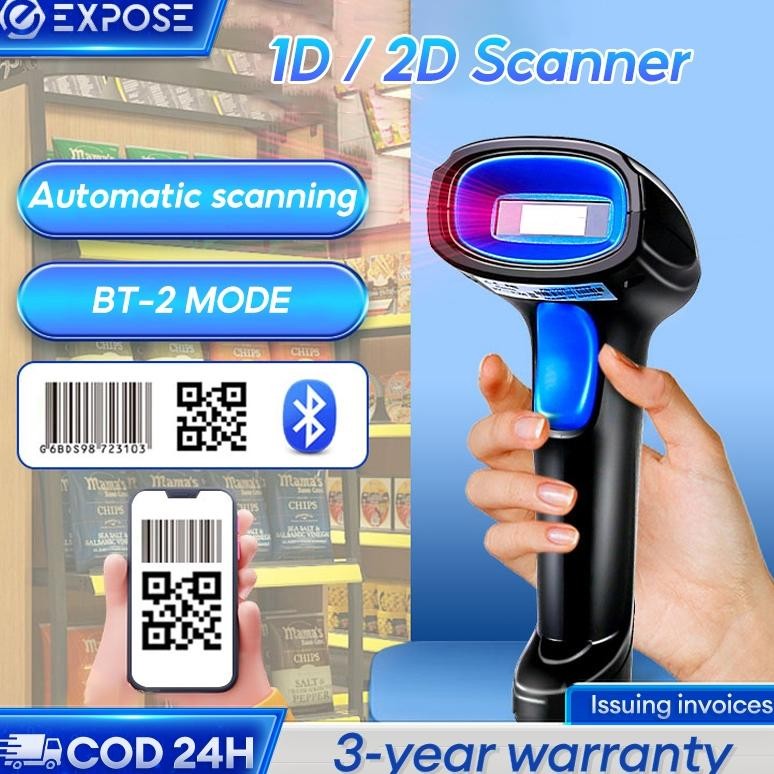 Terlaris Scanner Barcode 1D Autoscan Support Scanner Wireless Bluetooth Cocok Untuk Keperluan Scan B