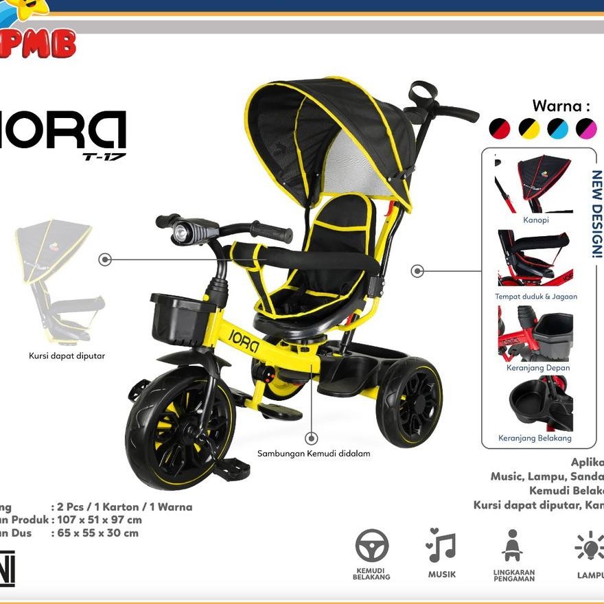 Terlaris Iora Pmb T17 Sepeda Anak Roda Tiga Pmb T17 // Sepeda Pmb Iora T22 Sepeda Anak Roda Tiga