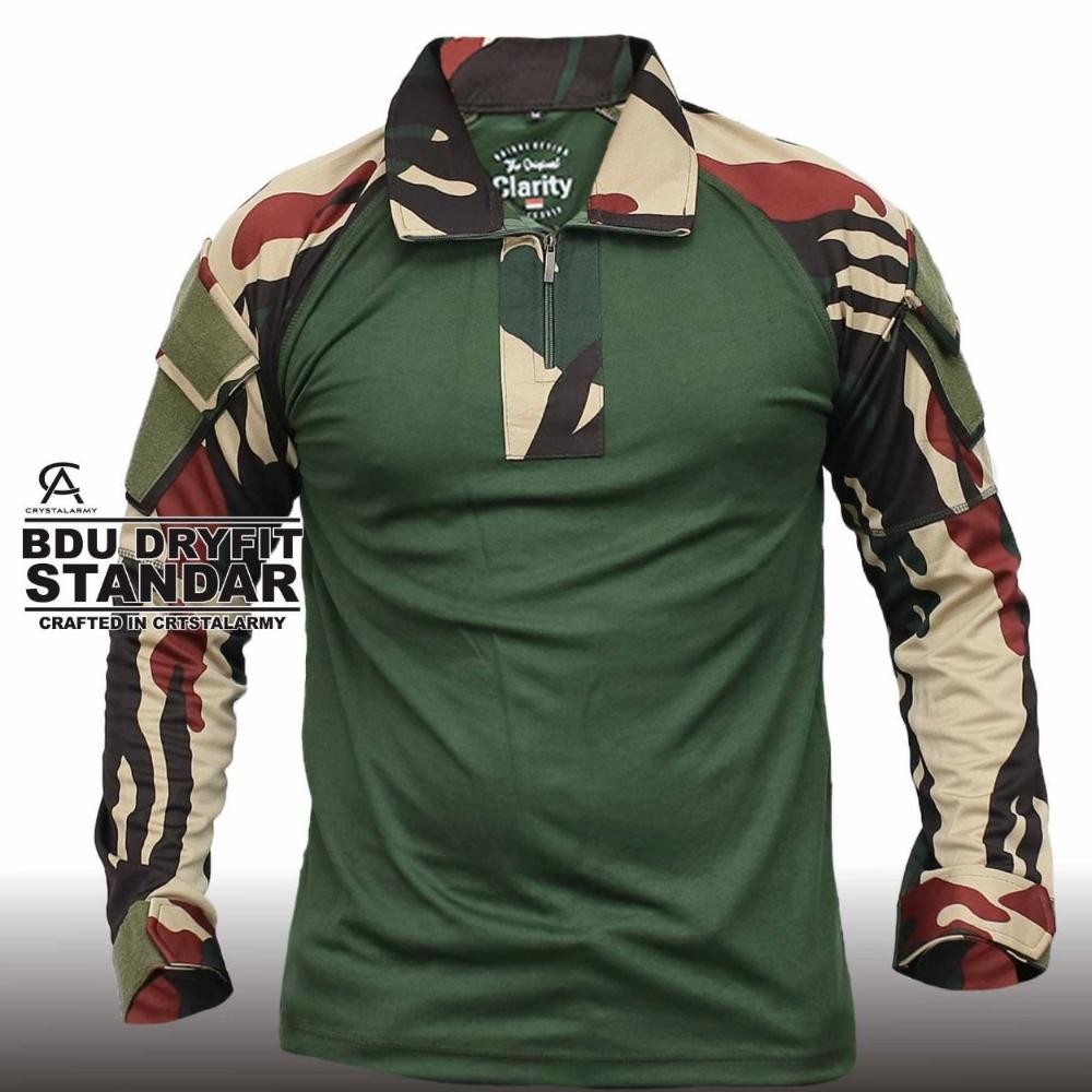 Kekinian kaos BDU loreng lengan panjang / kaos pria panjang / bdu dryfit 