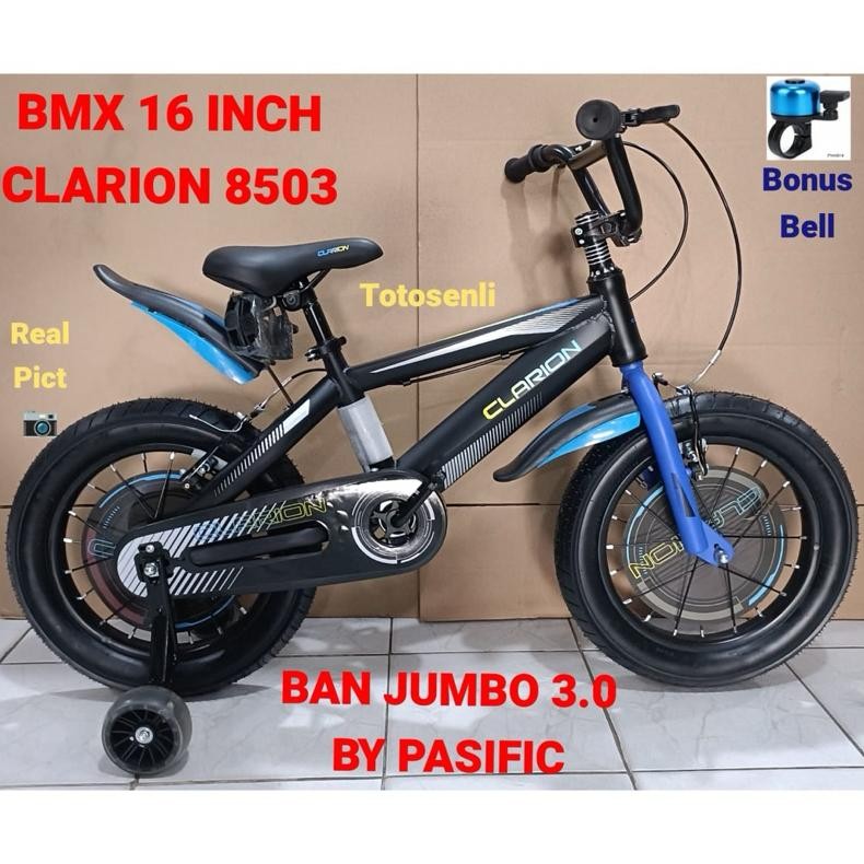 Terlaris Sepeda Anak Laki Bmx 16Inch Clarion 8503 Ban Jumbo By Pasific / Bmx 16 Clarion 8503