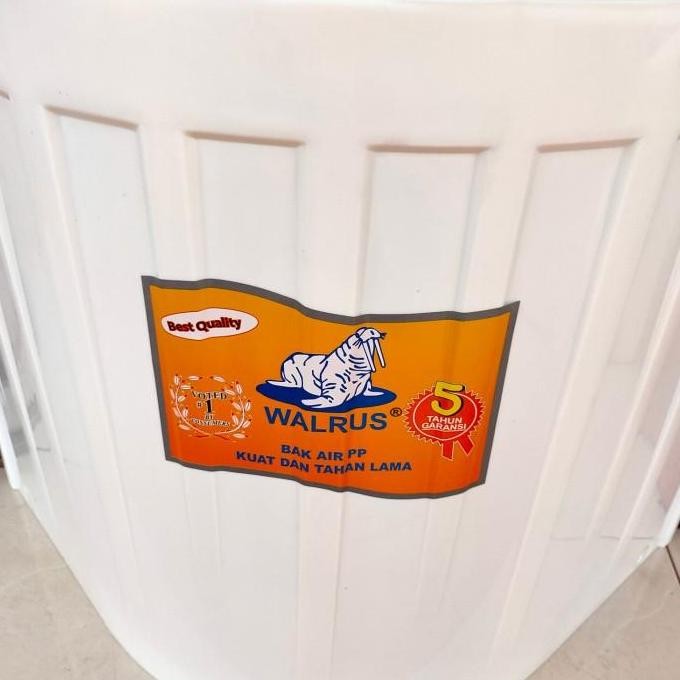 Gentong Bak Mandi Ember Besar Jumbo Xtra Pvc Lux Premium Walrus Putih