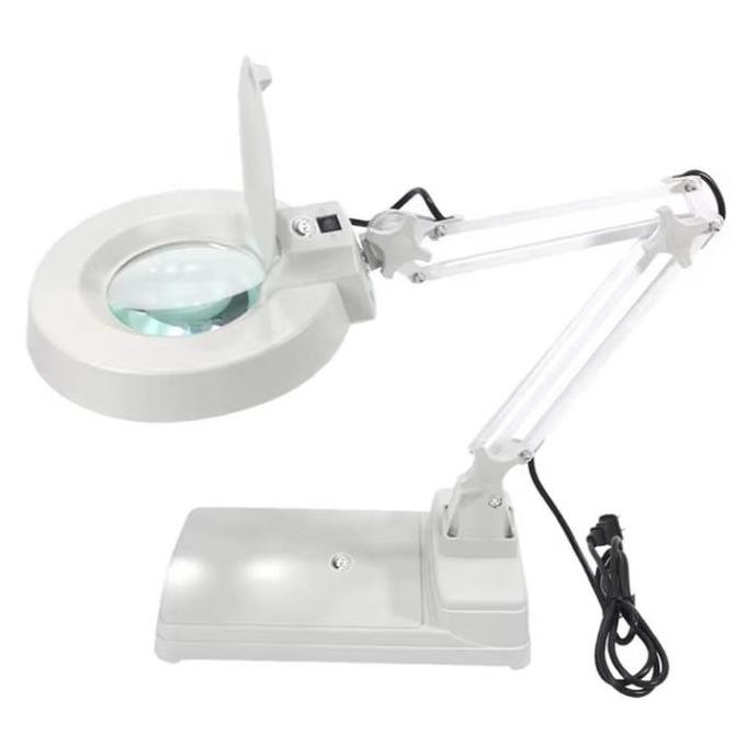 

Lampu Kaca Pembesar Lt-86C | Magnifying Lamp Meja 3X / 5X / 8X / 10X | Lensa 12.5 Cm & Lampu Led Terang Kualitas Terbaik Harga Termurah