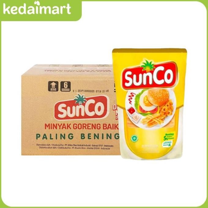 

Sunco Minyak Goreng Pouch 2 L Dus Isi 6 GM
