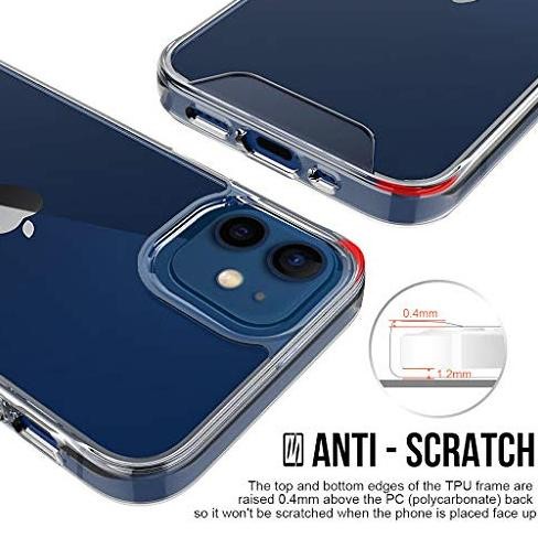 Diskon Case Iphone 12 Mini | 12 6.1 | 12 Pro 6.1 | 12 Pro Max Space Impact Protector Case Bening Spa