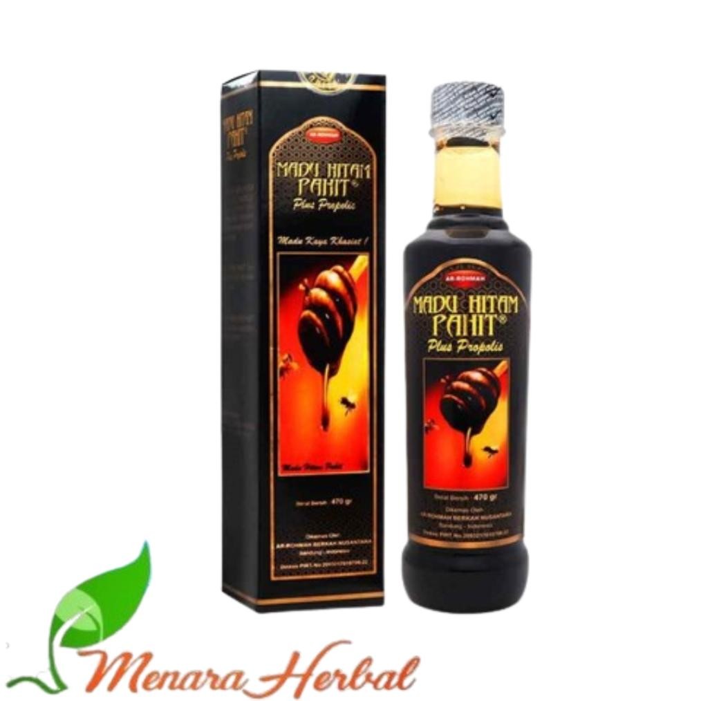 

Madu Hitam Pahit Ar Rohmah / Arrohmah / Ar Rahmah || Ratu Lebah Madu Hitam Pahit Plus Ekstrak Propolis & Daun Insulin 470gram Nugi