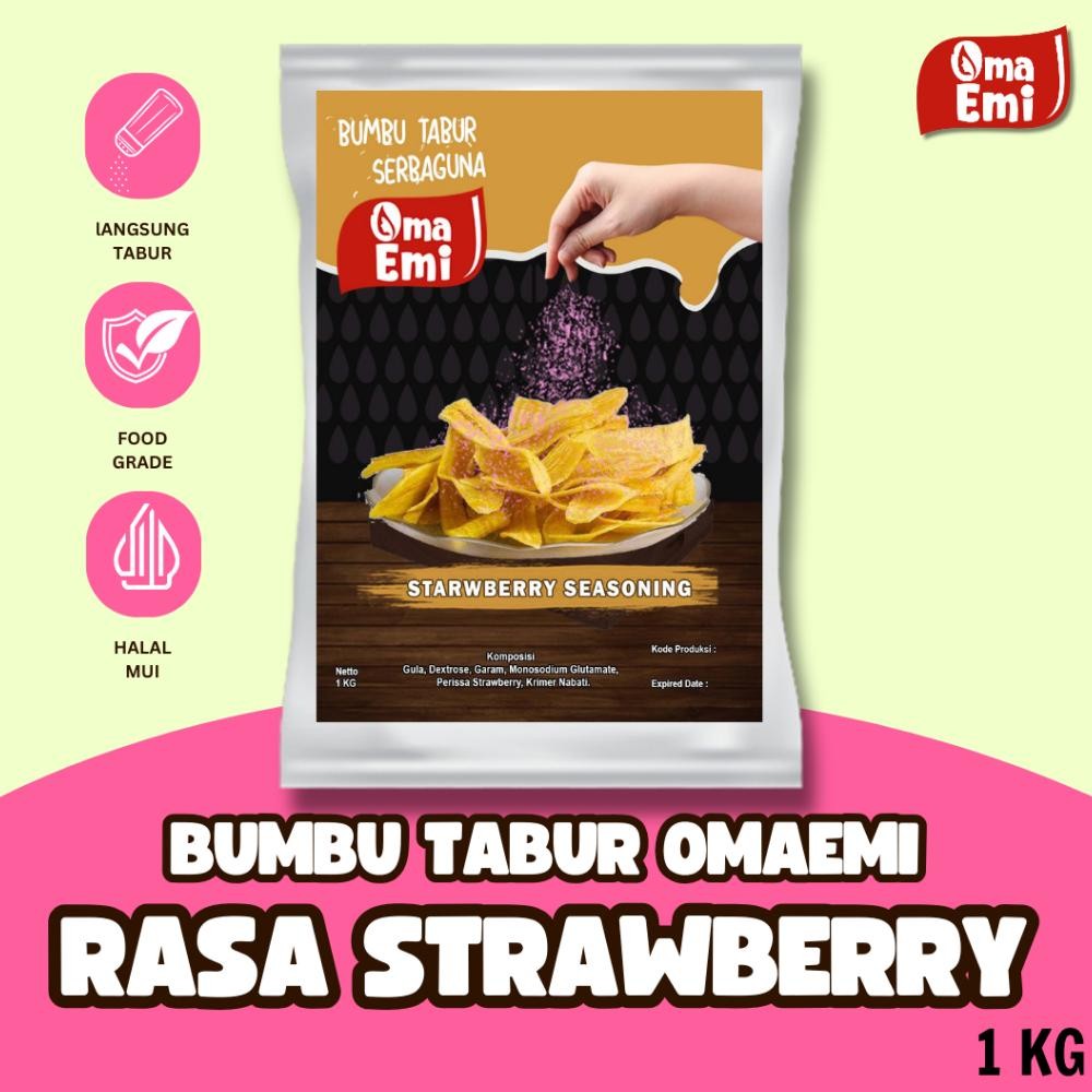 

BUMBU TABUR STROBERI / STRAWBERRY SEASONING 1 KG Nugi