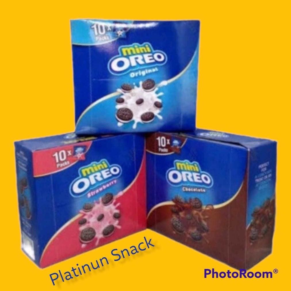 

Mini Oreo Original, Chocolate, Strawberry 204g (10 packs x 20.4g) Nugi