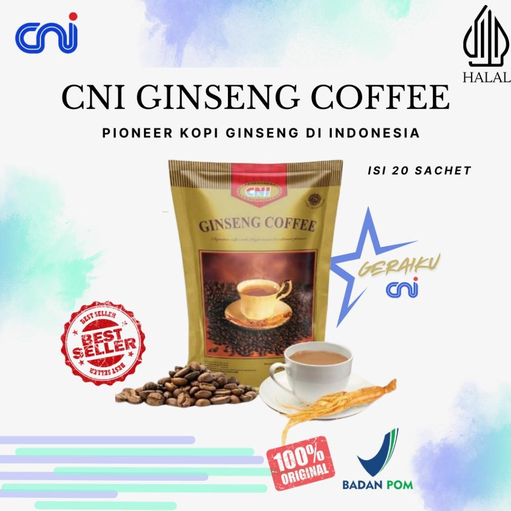 

Kopi Ginseng CNI isi 20 sachet Original Nugi