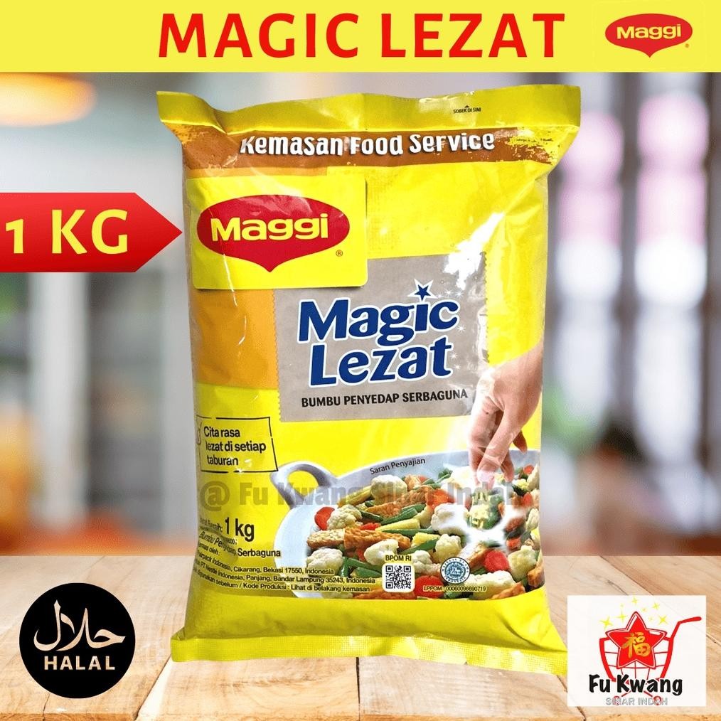 

Maggi Magic Lezat 1 kg / Bumbu Penyedap Rasa Serbaguna Nugi