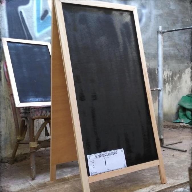 

Stok Sj Blackboard Papan Tulis Double Stand Size 100X50Cm Chalkboard
