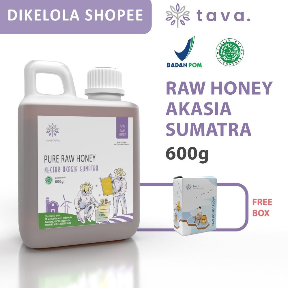 

Madu Asli Murni 600gr Tava Grade A Nektar Akasia Sumatra 100% Alami Pure Natural Raw Honey Nugi