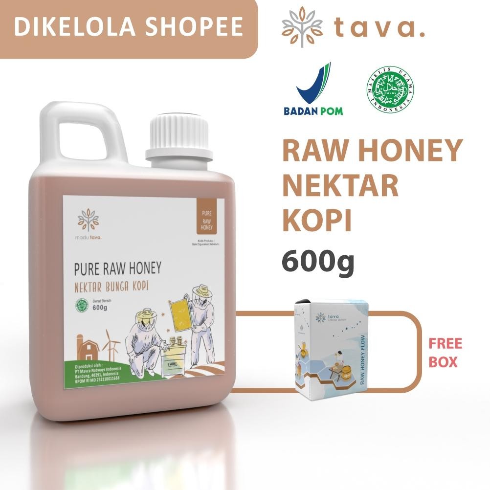 

Madu Asli Murni 600gr Tava Grade A Nektar Kopi 100% Alami Pure Natural Raw Honey Nugi