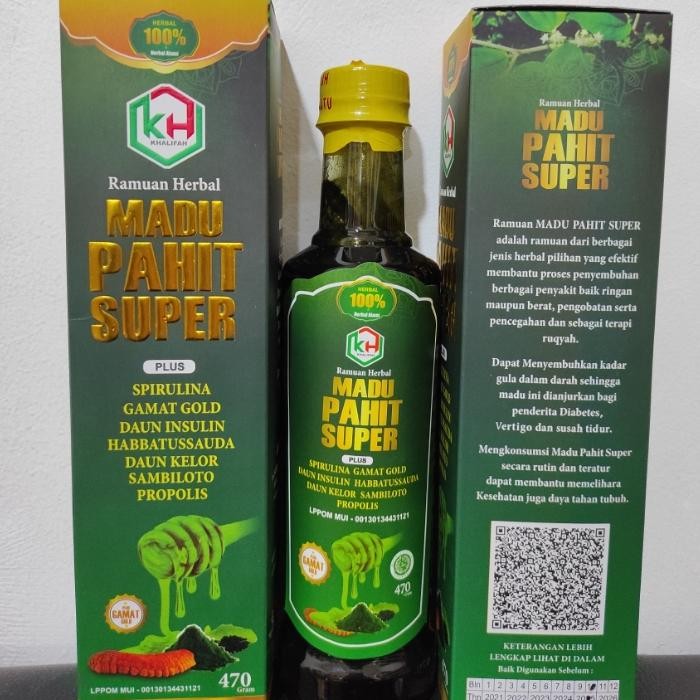 

Madu Pahit Super Plus Spirulina Herbal Berkhasiat Khalifah Nugi