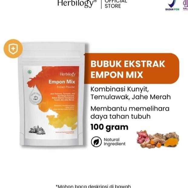 

Ilogy Empon Mix Ekstrak Powder Kunyit Temulawak Jahe Merah 100G