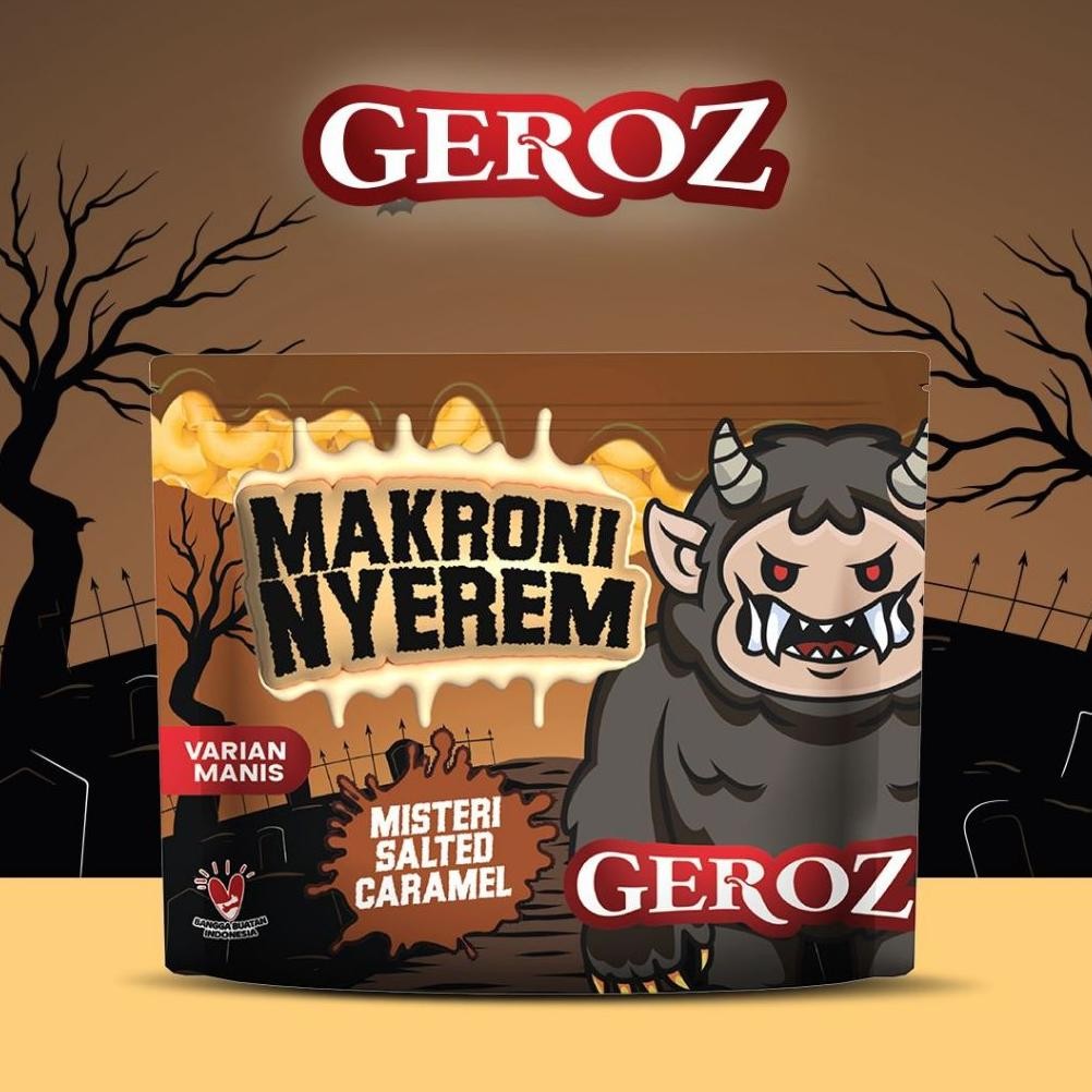 

Geroz - Makroni Nyerem - Varian Manis - Rasa Salted Caramel Nugi