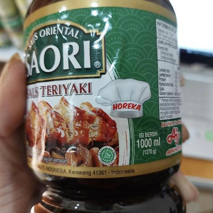 

Promo Saori Saus Tiram / Teriyaki / Lada Hitam 1 Liter | Bumbu Masak Komplit