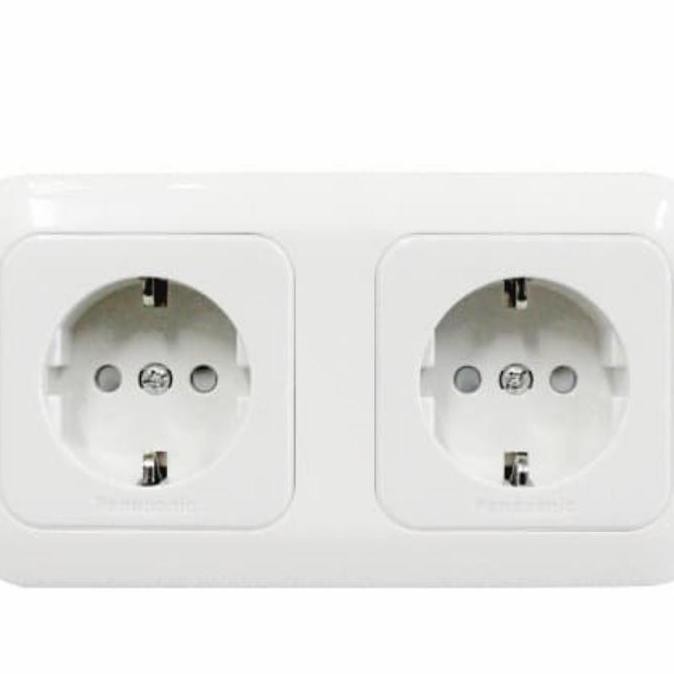 stop kontak cp listrik seri ganda double wejp 11222