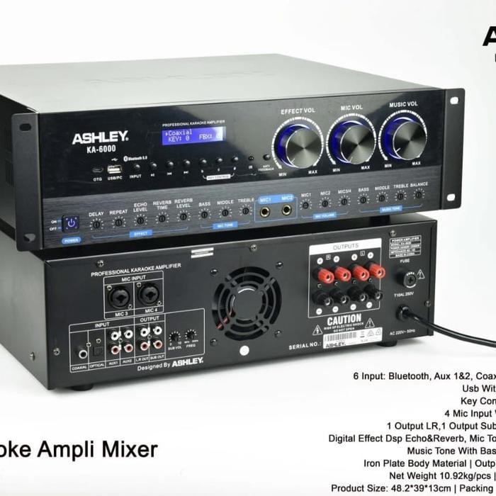 Ampli Ashley Ka 7000 Original Ashly Asley Amplifier Original Dan Terpercaya