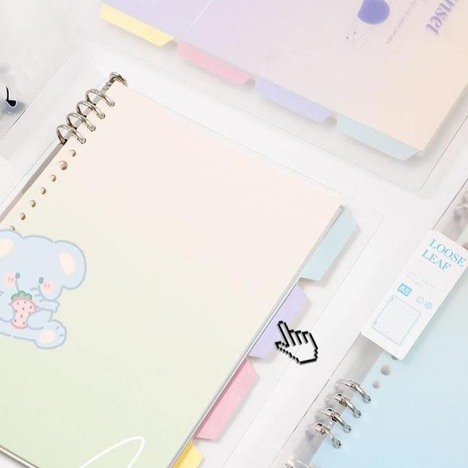 

Winzige A5 B5 Loose Leaf Notebook Buku Binder Buku Tulis Sekolah Lucu Buku Notebook Aesthetic Binder Kuliah Kertas Paper Stationery Notebook A5