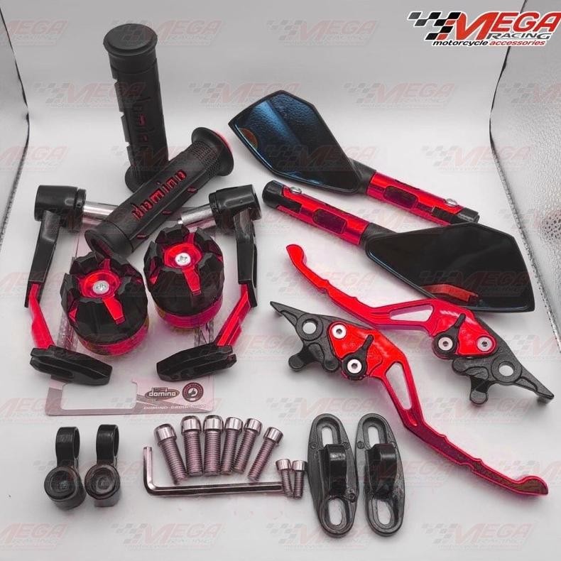 Terlaris New [Paket 5In1] Spion Tomok V2 + Proguard Robot Besi + Handle Rem Cnc + Grip Domino + Jalu