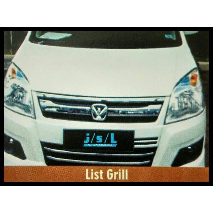 TERMURAH LIS GRILL 2PC CHROME WAGON R