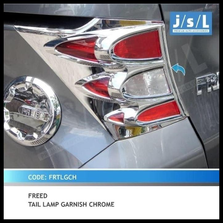 TERMURAH HONDA FREED 2009 RING COVER LIST LIS GARNIS CHROME BELAKANG 