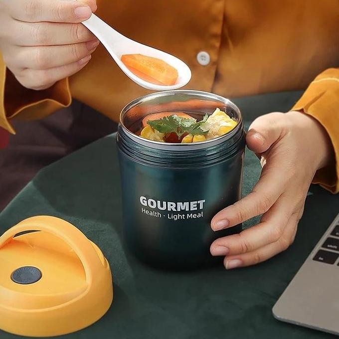 UNGGULAN shopee Termos Myundai Termos Sup Metalik Stainless 304 500ML TermosSup TermosBubur TermosSt