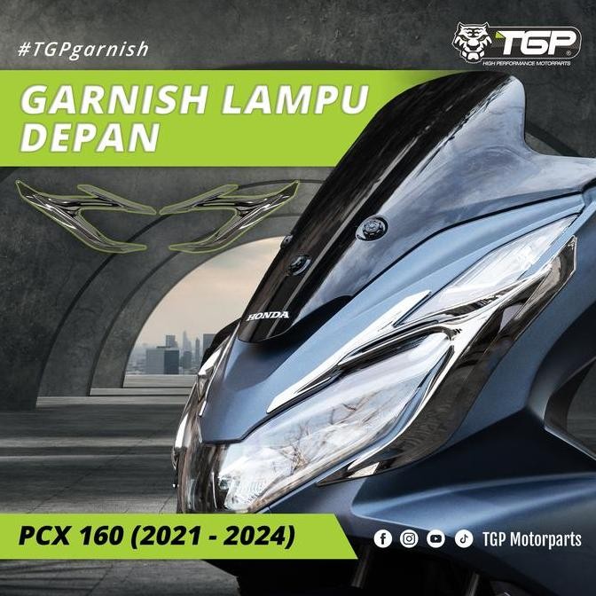 Garnish Lampu Depan Honda PCX 160 (2021 - 2024) Aksesoris Variasi Motor Tgp