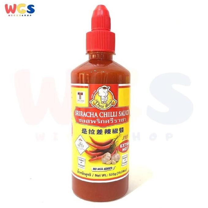 

Thai Boy Sriracha Chili Sauce Extra Hot No MSG 520 g - Sauce Sambal