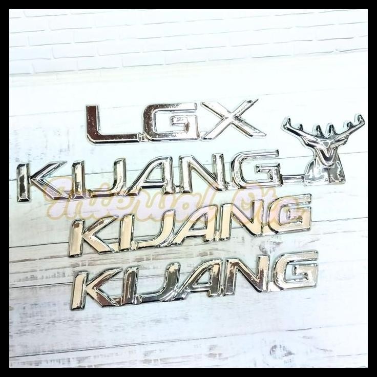 TERMURAH PAKET EMBLEM KIJANG LGX MOBIL KIJANG KAPSUL 1997-2003 LOGO CHROME 