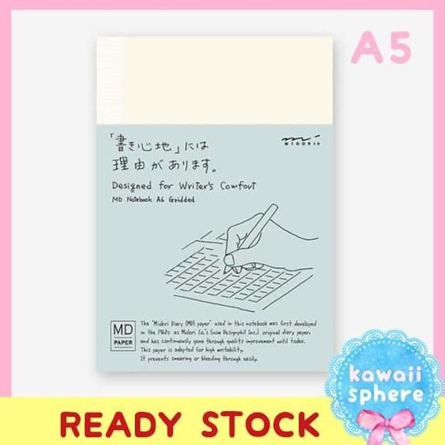 

Midori Md Notebook Grid A5 | Ready Stock