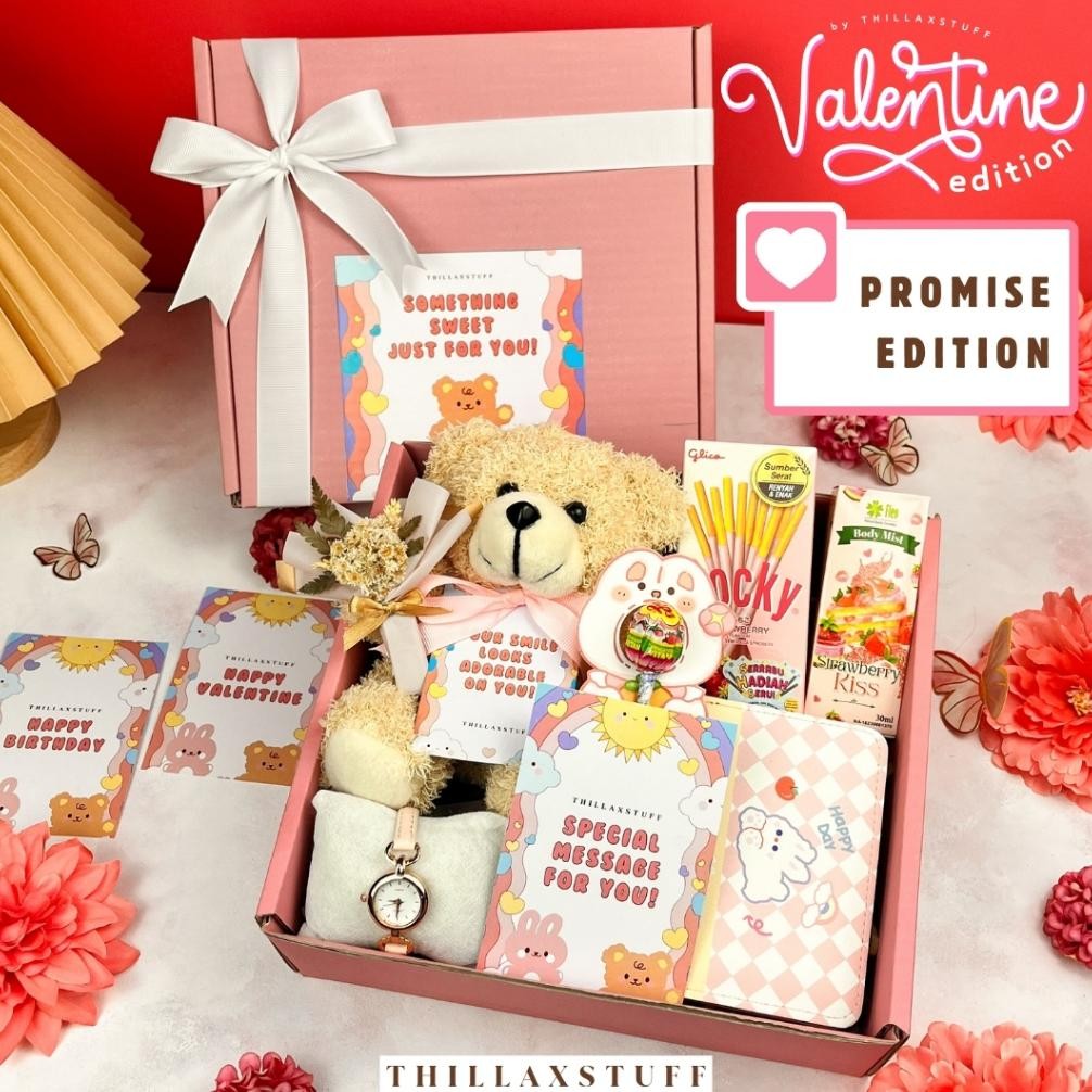 

[Promise] Hampers Valentine 2024 | Cokelat Bunga Kado Gift Box Parsel Bingkisan Hadiah Souvenir Hamper Birthday Graduation Wisuda Ulang Tahun