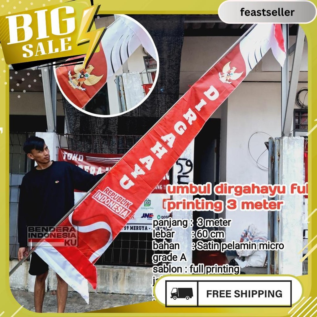 Umbul Umbul 3 Meter Dan Umbul Umbul Dirgahayu Meledak