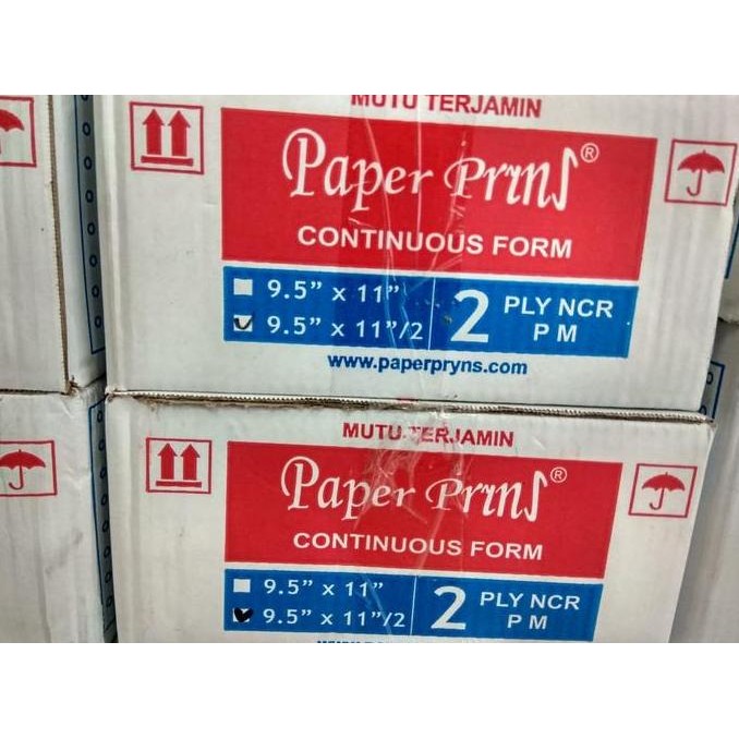 

NEW Kertas CF Continuous Form 2 ply/2 Paper Print