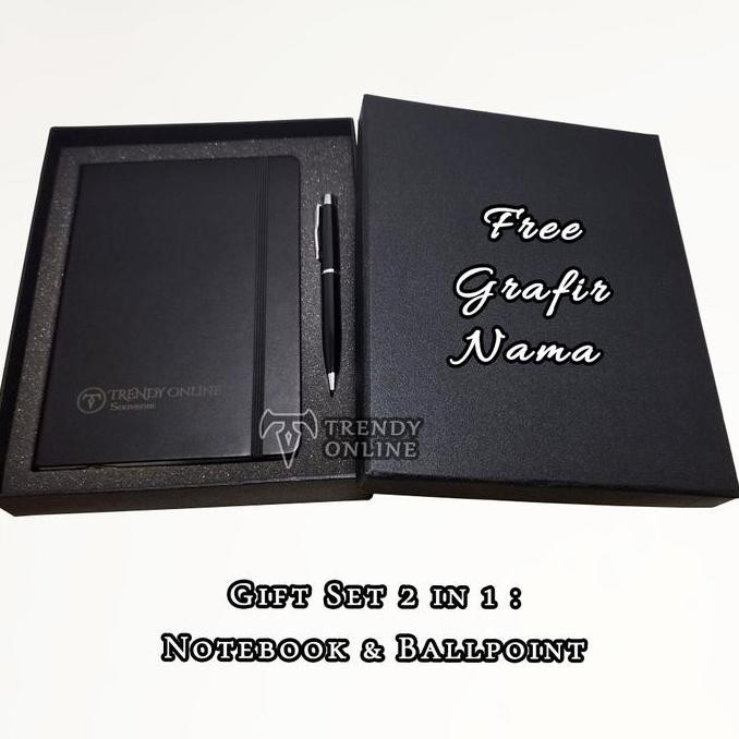 

Gift Set Souvenir Notebook, Ballpoint, Promosi, Hadiah, Pulpen Buku