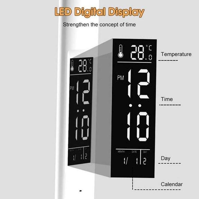 

Stk Lampu Meja Belajar Taffled 2 Kepala Fleksibel Display Jam Pen Holder