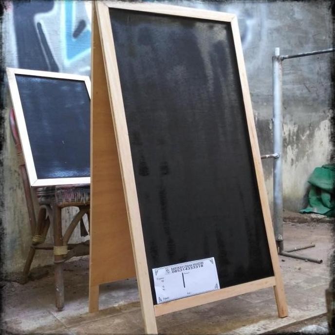 

Stok Sj Blackboard Papan Tulis Double Stand Size 100X50Cm Chalkboard