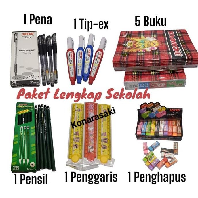 

(PROMO) PAKET LENGkAP 1 PACK ISI 10 PCS/5 PCS BUKU FREE PULPEN, PENSIL, PENGHAPUS TULIS BMUS 36 LEMBAR / TERSEDIA ISI 10 BUKU DAN 5 BUKU