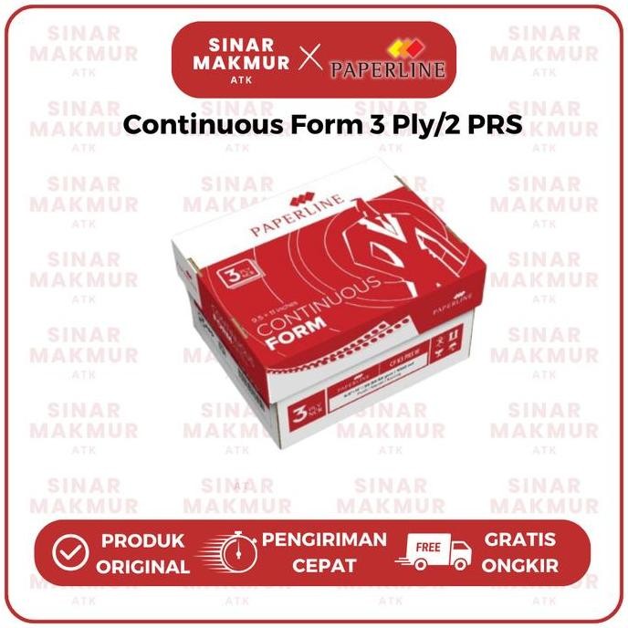 

NEW Continuous Form/Kertas Komputer 9.5x11:2 3 Ply/K3 PRS Paperline (Dus)