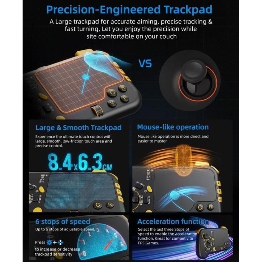 Ifyoo Gtp01 Gamepad Wireless Touchpad Controller Xbox Pc Steam Ps4/Ps5