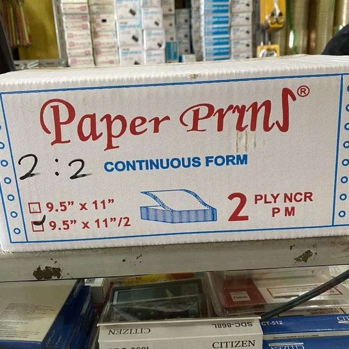

TERMURAH - continuous form 2 ply 9,5x11/2 Paperprins