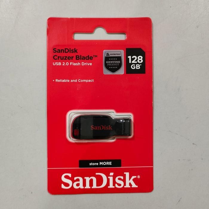 Flashdisk Sandisk Cruzer Blade Usb Flash Drive 128Gb Sdcz50-128G