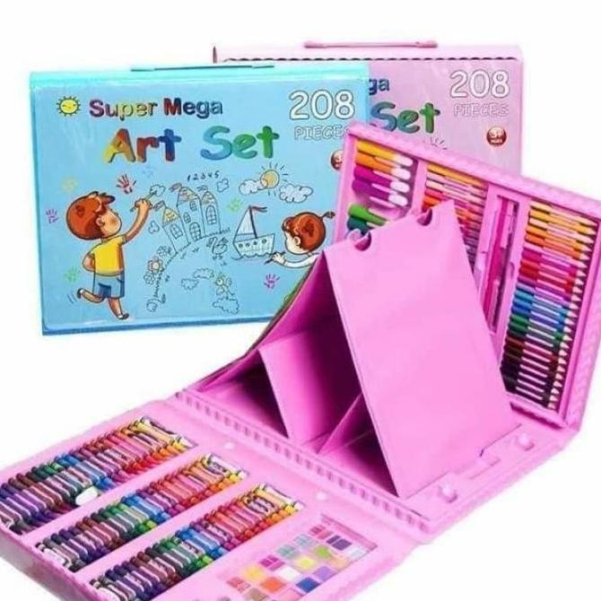 

Alat Lukis Gambar Art Set Isi 208 Pcs Board Markers