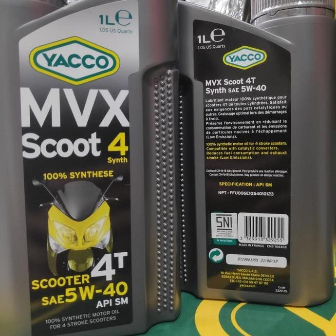 TERLARIS - Oli Motor Matic | Yacco MVX Scoot 4 5w-40 Synthetic