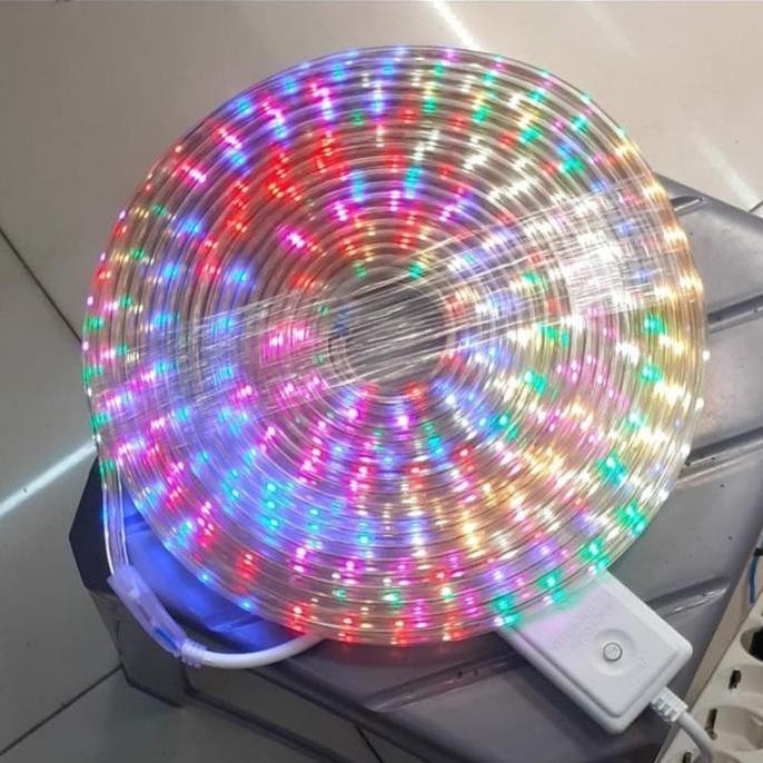 lampu selang led strip rgb warna warni led cafe outdoor pohon kotak