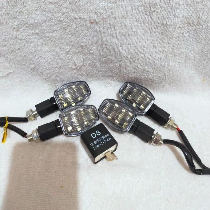 LAMPU DAJJAL LAMPU MOTOR  TERANG PAKET LAMPU SEIN LED RX KING CB 100 TIGER PAKET LAMPU SEIN LED MOTO